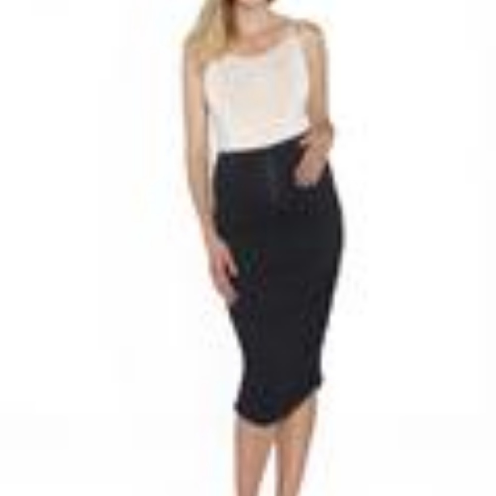 Angel Maternity Side Ruching High Waist Skirt - Picture 2 of 2
